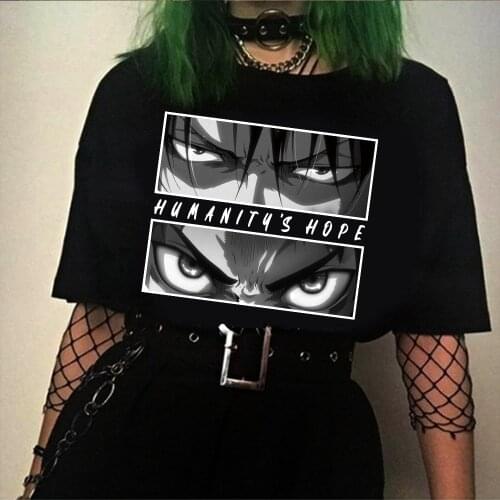 2021 Anime Final Season Attack on Titan T Shirt Eren Yeager Graphic Tee Harajuku Tshirt Male