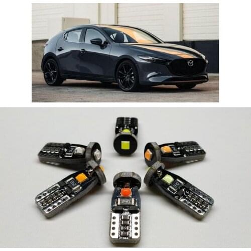 Car Interior Led Light For mazda 3 mazda 6 mazda cx5 mazda 3 bk error free white red yellow pink