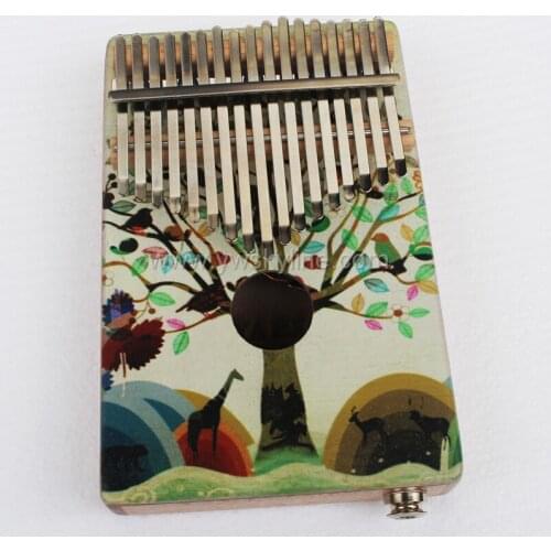 17 Keys Kalimba ,solid Mahogany Body Thumb Piano Musical Instrument Kalimba Accessories With pickup