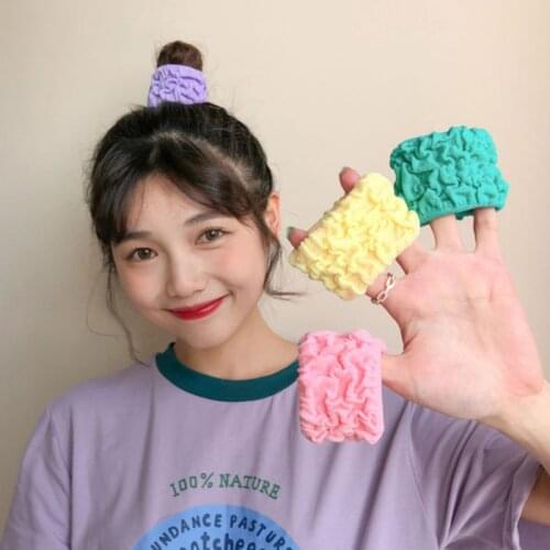 3pcs Hair Ring Candy Color Rubber Band Hair Band Flexible Girls Fashion Barrettes Hair Accessories for Women