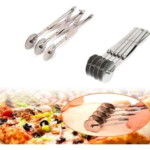 Creative Adjustable Dough Divider for Pastry Pizza Wheel Cutter Pasta Wheel Knife Stainless Steel Wheel Divider Kitchen Tool