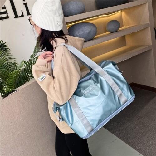 Fashion Travel Bag For Women Extensible Waterproof Nylon Duffle Bag Luggage Bag Weekend Bag Yoga Sport Gym Bag Bolsa De Viaje