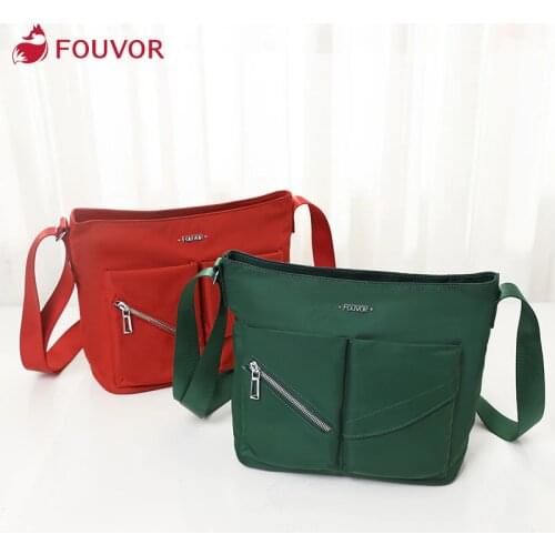 Fouvor Fashion shoulder bag large capacity bag female mother female bag casual messenger bag autumn winter canvas bag 2946-08