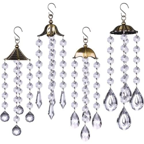 New Sun Catchers Wind Chime Crystal Decoration Suncatcher Dream Home Decoration Room Decor Christmas Gift Pendant