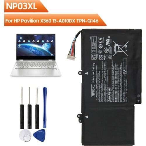 Original Replacement Laptop Battery NP03XL For HP Pavilion X360 13-A010DX HSTNN-LB6L TPN-Q146 13-A012DX Rechargable Battery 48Wh