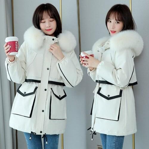 2020 Autumn Winter Cotton Parkas Oversized Coats and Jackets Womens Outerwear Hooded Puffer Jacket