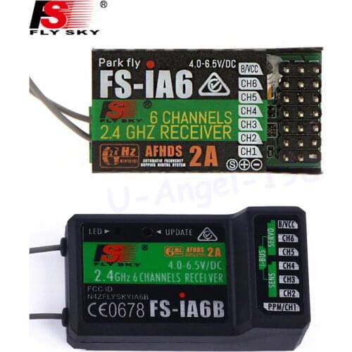 Flysky FS-iA6 FS-iA6B 6CH 6 Channel Remote Control Receiver Compatible Flysky i4 i6 i10 GT2E GT2F GT2G Transmitter