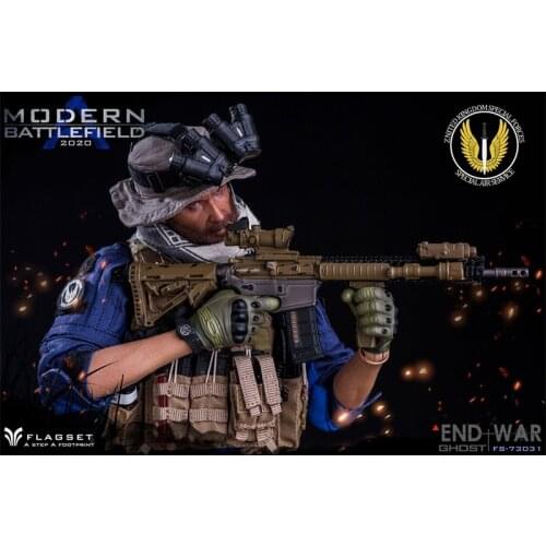 For Sale FLAGSET 73031 1/6th Doomsday War Death Squades Price Gadget War Weapon M4 Rifle Gun Model For Usual 12inch Doll Action