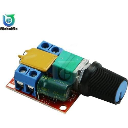 DC 3V-35V 90W 5A PWM Speed Controller DC Motor Adjustable LED Mini Speed Control Governor Switch Module