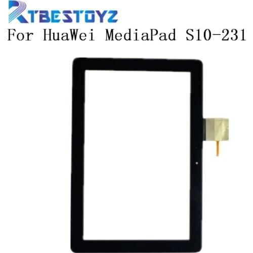 RTBESTOYZ 10.1 Touch Glass Screen Digitizer Panel Front Glass Lens Sensor For HuaWei MediaPad S10-231 S10-231U S10-231W S10-231L