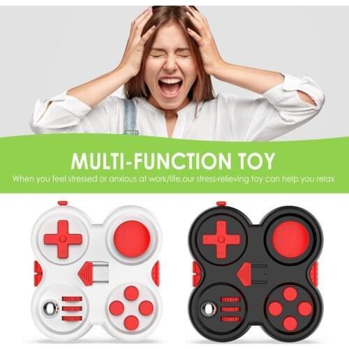Handle Cube Toy Portable Interesting Finger Sports Button Handle Stress Reliever Toy For Children Relief Funny Fidget Toy
