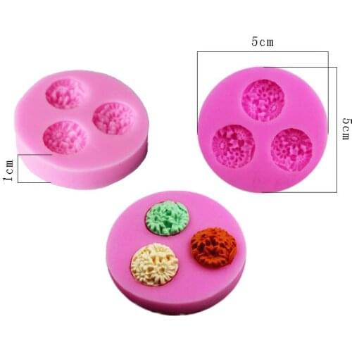 Candle molds Daisy flowers Silicone mold Soap Chocolate Fondant Candy Jello 3D cake decoration tool kitchen bakewear 50-96