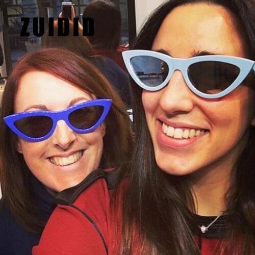 ZUIDID Retro Fashion Sunglasses Women Brand Designer Vintage Cat Eye Black White Sun Glasses Female Lady UV400 Oculos De Sol