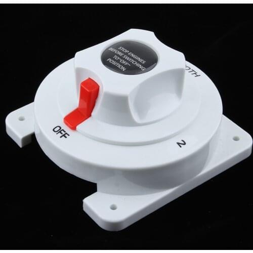 Heavy Duty Marine Dual Battery Switch Isolator Selector Both 1 2 Off Boat RV