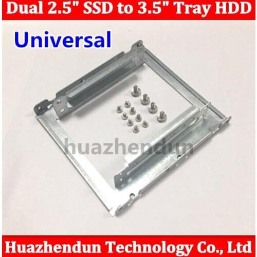 Universal 2.5"SSD/Hard Drive to 3.5" Drive Bay Adapter Mounting Bracket HDD Converter Tray Dua; SSD HDD caddy