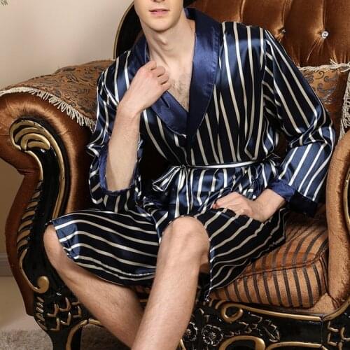 WENYUJH Men's Silk Robes China