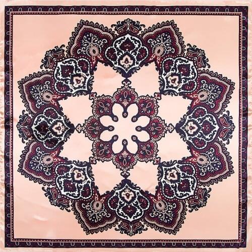 2018 29colors 90cm*90cm New Luxury Women Twill Silk Scarf Striped Pattern Neckerchief Print Scarf Fashion Small Square Scarves