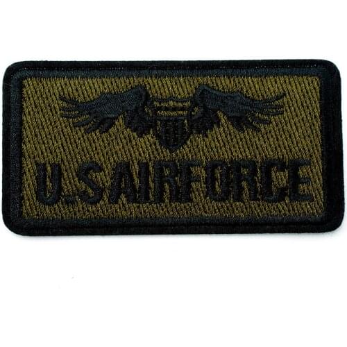 U.S AIRFORCE 4.5x9.0cm Patch Badges Badge Embroidered Applique Sewing Iron On Clothes Garment Apparel Accessories