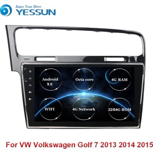 10.1 inch Android 9.0 Octa core Car Radio GPS Navi Stereo Multimedia Player For Volkswagen Golf 7 2013 2014 2015 WIFI