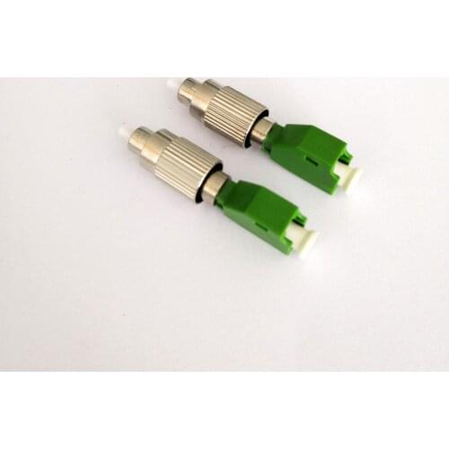 Free Shipping 2pcs/lot FC LC Fiber Optic Adapter FC UPC Male to LC APC Female Singlemode Hybrid Adapter Connector