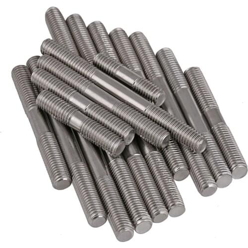 316 stainless steel double-head bolt/stud/screw/screw/screw wire/tooth bar GB901 M6M8 5Pcs