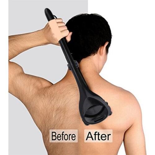 Men Back Shaver 2.0 Back Hair Shaver Two Head Blade Foldable Trimmer Body Leg Razor Long Handle Removal Razors