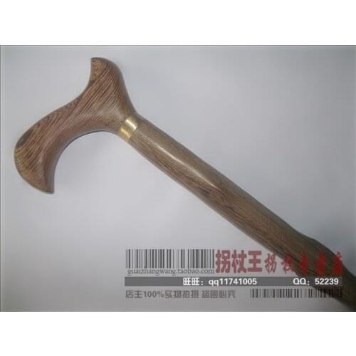 European handle elderly wooden crutch stick wood wooden cane