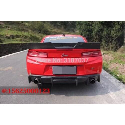For Chevrolet Camaro ZL1 2016 2017 2018 Carbon Fiber Rear Roof Spoiler Wing Trunk Lip Boot Cover Car Styling
