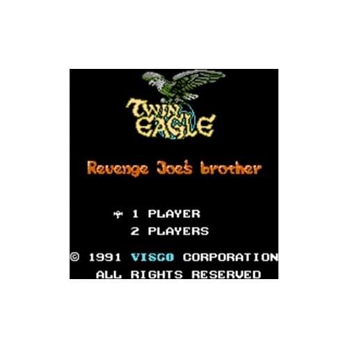 Twin Eagle - Revenge Joes Brother Region Free 60 Pin 8Bit Game Card For Subor Game Players