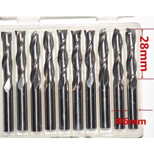 6mm*28mm,Freeshipping,CNC wood tools,carbide End Mill,woodworking insert router bit,Tungsten steel milling ,MDF,PVC,Acrylic,Wood