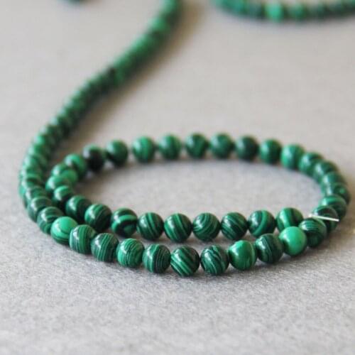 Personality Fashion New 6mm DIY Manual Green Turkey Malachite beads stripe stones loose beads 15" making design wholesale