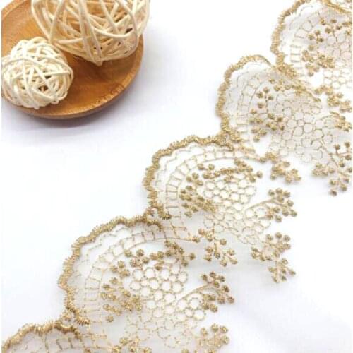 1yard/lot Width:10.5cm Exquisite Net cloth Embroidered Flowers Clothing Sewing Accessories (ss-2070)