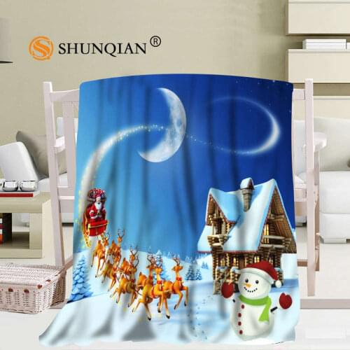 Custom Merry Christmas 02 Blanket Soft DIY Your Picture Decoration Bedroom Size 56x80Inch,50X60Inch,40X50Inch A7.10