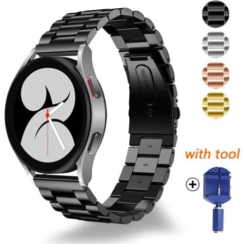 Stainless Steel Straps For Samsung Galaxy Watch 4 Classic 46mm 42mm Metal Bracelet For Galaxy Watch4 44mm 40mm Wristband Correa