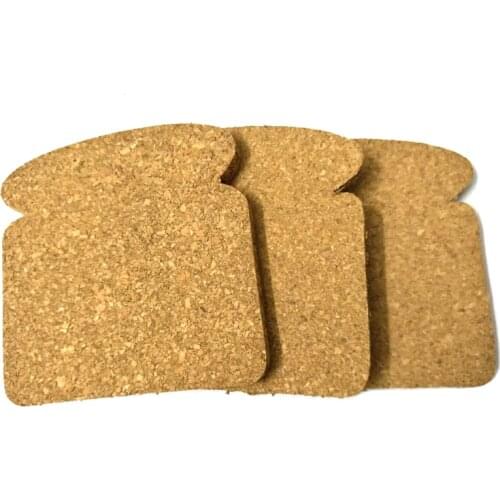 3pcs/set Bread Sharp Cork Wood Message Board Phellem Cork Wooden Bulletin Board Single Soft Wood Wall Thick Board