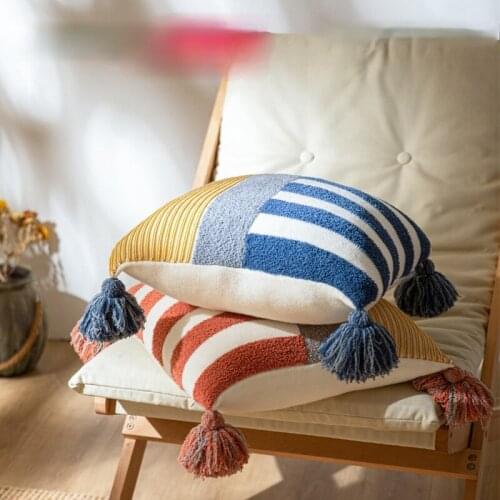 Knitted Pillowcase Sofa Cushion Cover Bedroom Pillow Case Chair Cushion Cover Living Room Soft Outfit Matching Boho Pillow Case