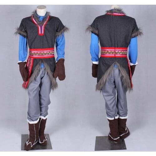 Adult Men Queen Snow Leading Man Cosplay Costume Fancy Halloween Masquerade Stage Performce Clothing