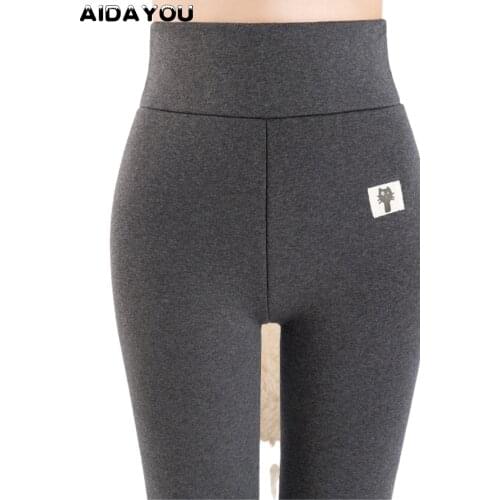 Womens Cashmere Leggings Push Up Butt Lifting Pants for Winter Good Elastic ouc588a