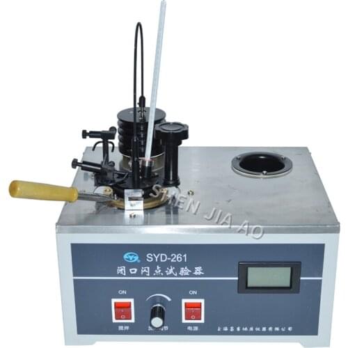 1PC 220V Desktop Type Closed Flash Point Tester SYD-261 Pensky Martens Petroleum Closed Cup Flash Point Tester