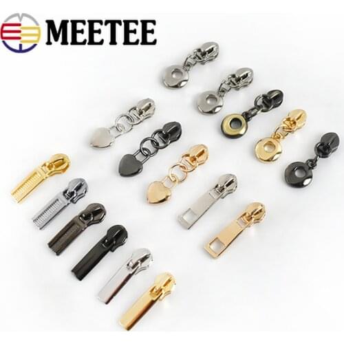 10pcs Fashion 3# O Rings Zipper Sliders For Nylon Zippers Jacket Clothes Zipper Head Zip Repair Kit DIY Bag Accessories