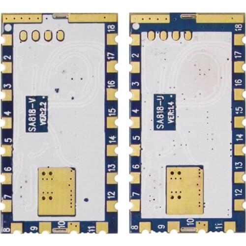 2pcs/lot) SA818-V 134~174MHz (VHF)500mW-1W 3-5KM High-integrated Embedded Walkie Talkie Module UHF 400-480MHz or VHF 134~174MHz