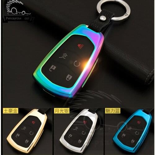 3 4 5 6 Buttons Car Key Case Aluminum Cover For Cadillac CT6 ATSL ATS-L XT5 XTS CTS SRX CTS-V SLS Escalade ATS 28 T Coupe