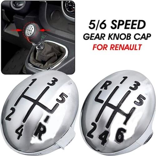 5/6 Speed Car Shift Gear Knob Cap Cover for Renault Clio Twingo 1996-2011