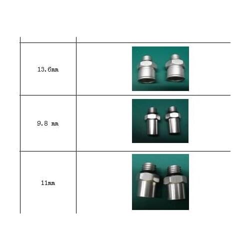 MST-30 /A360 injector cleaner accessories diameter 2pcs x13.6mm 2pcs 9.8mm 2pcs 11mm