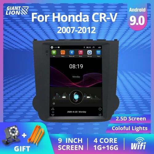 2DIN Android 9.0 Car Radio For Honda CRV CR-V 3 RE 2006 2008 2010 2012 Head Unit Car Multimedia Video Player Navigation GPS DVD
