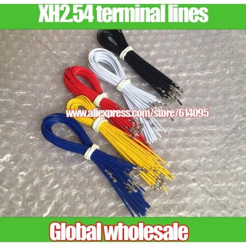 Free shipping XH2.54 terminal lines / electronic wire / cable / indenter Line / Length 20CM / GB 24 # line