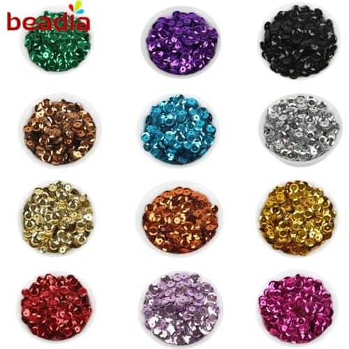 New Fashion Colorful 20g/lot(approx 1200pcs) 6mm Flake Rainbow PVC Cup Sequin For Home&wedding Decoration Confetti
