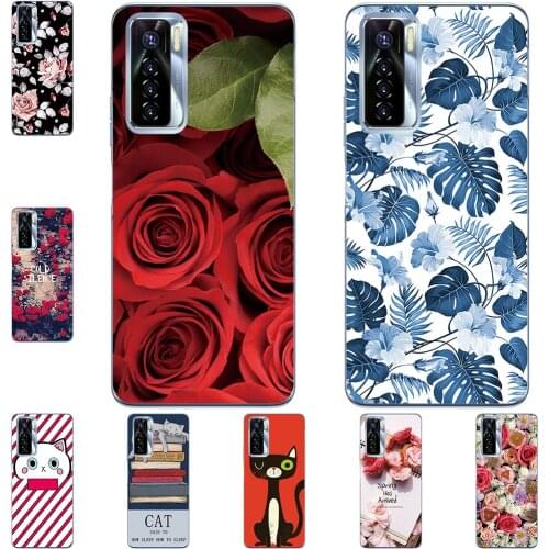 I am alone Phone Case For Tecno Camon 17 17 Pro 17P 2021 Premier Bags Fashion Luxury Color Cartoon Printed Paint Mobile