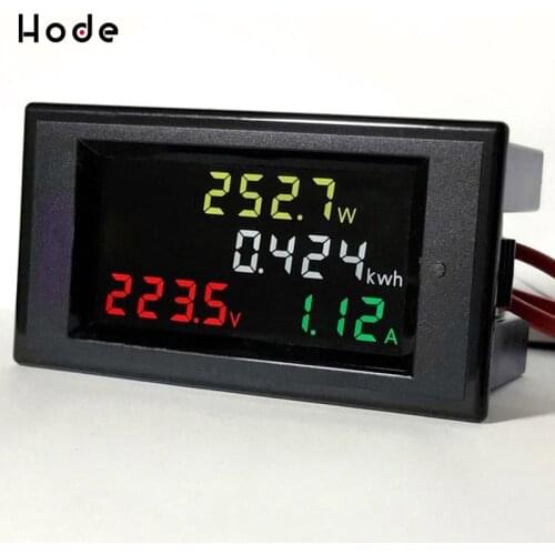 Digital AC Voltage Meters 80-300V 100A electric Power Energy Voltmeter Ammeter watt Amps Volt voltage meter