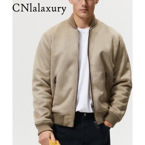 Cnlalaxury Men's Suede Jackets